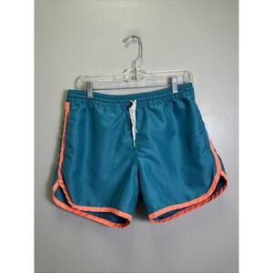 Chubbies Swim Trunks M Teal Orange Miami Dolphins Pockets 5” Inseam Beach Pool